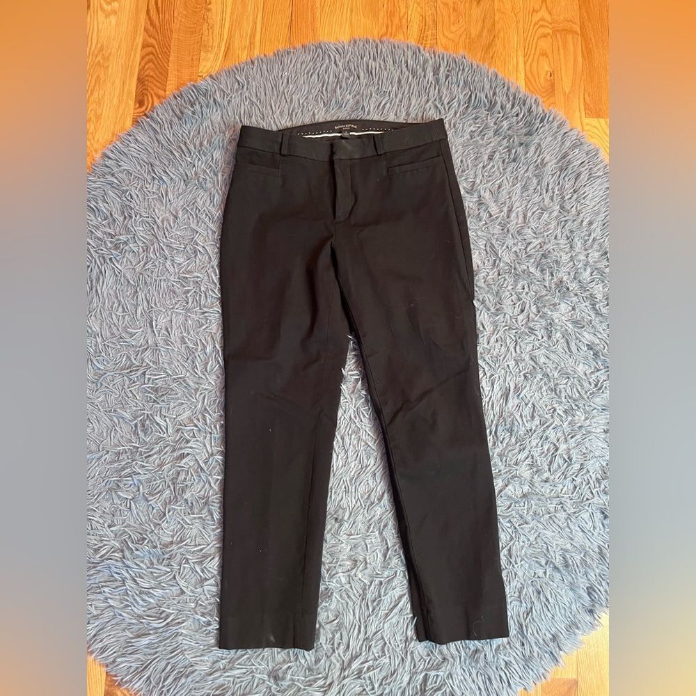 Banana Republic Black Sloan Slim Fit Pants Size 6 - Picture 2 of 7